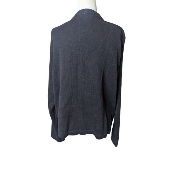 Vintage B.P. Designs black embroidered Christmas holiday sweater cardigan size L - Picture 6 of 10